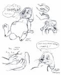  aldi anthro belly belly_rub belly_rubs black_and_white burping dialogue disembodied_hand happy hi_res lagomorph leporid male mammal monochrome rabbit sitting sketch smile solo stuffed_belly weight_gain 