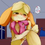  &lt;3 1:1 2020 animal_crossing anthro bedroom_eyes blush bodily_fluids bottomwear breasts breath brown_hair butt_from_the_front canid canine canis censored cleavage clothed clothing collar cottontail digital_media_(artwork) domestic_dog female fur gender_symbol genitals hair hand_on_hip hi_res huff inside inviting isabelle_(animal_crossing) mammal mosaic_censorship motion_lines narrowed_eyes nintendo no_underwear open_clothing open_shirt open_topwear pink_clothing pink_shirt pink_topwear presenting presenting_pussy pussy raised_clothing raised_skirt seductive shih_tzu shirt skirt smile solo speech_bubble sweat symbol topwear toy_dog unbuttoned unbuttoned_shirt video_games window yellow_body yellow_fur ♀ ♂ 