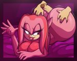  anthro big_butt butt butt_grab daestra_the_hedgehog damian_hodge echidna erection female genitals hand_on_butt hi_res hot_dogging huge_butt hyper hyper_butt looking_back lying male male/female mammal monotreme nude on_front penis pink_body sonic_the_hedgehog_(series) tongue tongue_out valentina_the_echidna wide_hips 
