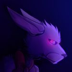  1:1 2020 animatronic anthro bonnie_(fnaf) bow five_nights_at_freddy&#039;s fur glowing glowing_eyes head_tuft lagomorph leporid long_ears machine male mammal purple_background purple_body purple_fur purple_nose rabbit robot simple_background solo tuft verdesart video_games 