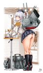  ass heels kantai_collection kashima_(kancolle) pantsu tsukineko uniform 