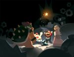  bowser geno_(mario) gigi_d.g. mallow_(mario) mario mario_(series) princess_peach smithy&#039;s_lair source_request star_(sky) super_mario_rpg 