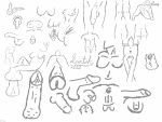  4:3 absurd_res ambiguous_gender anthro female feral genitals hi_res human humanoid male male/female mammal monochrome penis scoctch signature sketch taur 