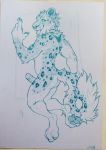  anthro bigroundlion cosmosnowmew felid genitals hi_res humanoid_genitalia humanoid_penis male mammal nude pantherine penis snow_leopard solo 