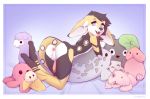  absurd_res anthro anus balls big_ears butt genitals girly hi_res looking_at_viewer lying male mammal nepentz on_front penis plushie solo tongue tongue_out tyriss_(ryuoptic) 