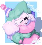  clothing eyewear gingy_k_fox glasses hat headgear headwear legendary_pok&eacute;mon nintendo party_hat pillow pok&eacute;mon pok&eacute;mon_(species) shaymin tired video_games 