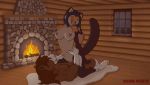  2020 2d_animation animated anthro anthro_on_anthro anthro_penetrated anthro_penetrating anthro_penetrating_anthro breasts brown_body brown_fur brown_hair cougar cowgirl_position dark_nurse duo equid equine eyes_closed felid feline female female_on_top female_penetrated fire fireplace fur genitals hair horse male male/female male_on_bottom male_penetrating male_penetrating_female mammal nipples nude on_bottom on_top penetration penis sex short_playtime vaginal vaginal_penetration 
