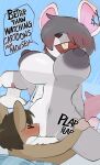 anthro bangs_over_eyes big_breasts breasts buckteeth cowgirl_position crushpepper eyes_closed female female_anthro female_focus female_on_top from_front_position genitals grey_nipples hair hair_over_eyes hi_res hidden_eyes huge_breasts larger_female male male/female male_anthro mammal mouse murid murine navel nipples notched_ear on_bottom on_top open_mouth penetration penile penile_penetration penis penis_in_vagina rat rat_tail rodent sewn_ears sex size_difference smaller_male split_color split_color_body stitch_(sewing) tail teeth vaginal vaginal_penetration vulva