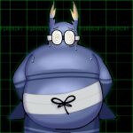 1:1 anthro arthropod barazoku beetle belly blue_body blush bodily_fluids darkner deltarune eyewear furkazry glasses hands_behind_back hi_res insect looking_at_viewer male male/male pecs shaded shinobeetle simple_background simple_shading solo standing sweat undertale_(series) wearing_glasses