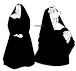 2026 2_horns 4_fingers alternate_costume anthro artist_name boss_monster_(undertale) bovid caprine claws clothed clothed_anthro clothed_female clothing digital_drawing_(artwork) digital_media_(artwork) eyelashes eyes_closed fangs female finger_claws fingers floppy_ears goat hands_together hi_res horn humanoid_hands looking_up lop_ears mammal mature_anthro mature_female mochimochiland monochrome monotone_background mouth_closed multiple_poses nun_habit nun_outfit pose religious_clothing robe short_horn simple_background small_horn snout solo standing teeth text thick_eyelashes toriel undertale_(series) white_background