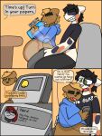 3:4 abdominal_bulge anal anal_penetration anthro balls belly belly_expansion belly_inflation big_belly big_breasts big_butt black_border black_hair blonde_hair bodily_fluids border breasts burping butt calico_cat casual_sex clothed clothed_sex clothing comic cover covering covering_mouth cum cum_burp cum_drool cum_from_mouth cum_in_ass cum_in_mouth cum_inflation cum_inside cum_through cum_vomit dialogue digital_media_(artwork) domestic_cat drinking drinking_cum duo english_text expansion felid feline felis female fur genital_fluids genitals green_eyes hair hi_res holding_cum_in_mouth huge_belly huge_breasts inflation internal lagomorph leaking_cum lemmy_(sapphinarose) lewd_can male male/female mammal marathon_sex mottled nude paprika_(sapphinarose) penetration piebald pika profanity public public_sex rumbling_stomach sex simple_background size_difference swollen_belly text thick_thighs vomit vomiting