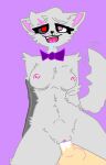 anthro bodily_fluids bow_tie canid canine cum cybernetic_arm cybernetic_eye cybernetic_limb cybernetics drooling duo eye_scar facial_scar fan_character female fluffy fox genital_fluids genitals hi_res human human_on_anthro humanoid_genitalia humanoid_penis interspecies machine mammal mrsmanager penetration penis saliva samantha_(mrsmanager) scar