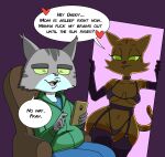 2026 age_difference anthro armchair armwear asking asking_another bedroom_eyes belly bent_arm big_breasts big_ears big_eyes big_iris biped bite biting_lip biting_own_lip black_body black_eyebrows black_fur black_markings black_stripes black_text blue_bottomwear blue_clothing blue_pants blue_shirt blue_t-shirt blue_topwear bottomwear bra breasts camel_toe cellphone chair cheek_tuft choker clothed clothed_anthro clothed_female clothed_male clothing color_edit colored countershade_face countershade_fur countershading curved_eyebrows daddy_kink dark_body dark_fur dark_markings daughter_(lore) dbaru dialogue digital_drawing_(artwork) digital_media_(artwork) domestic_cat doorway duo ear_tuft elbow_gloves elderly elderly_anthro elderly_male electronics ellipsis english_text erect_nipples eyebrows eyelashes facial_markings facial_tuft father_(lore) father_and_child_(lore) father_and_daughter_(lore) felid feline felis female fingers fran's_dad_(litterbox_comics) fran_(litterbox_comics) fully_clothed fully_clothed_anthro fully_clothed_male fur fur_tuft furniture garter_belt garter_straps glistening glistening_eyes gloves green_clothing green_eyes green_hoodie green_sclera green_topwear grey_body grey_ears grey_fur handwear head_markings heart_symbol hearts_around_text hi_res holding_cellphone holding_object holding_phone hoodie huge_hips humanoid_hands humor inside iris jewelry leaning leaning_sideways legs_together legwear light_body light_fur light_markings lingerie litterbox_comics long_eyelashes looking_at_another looking_at_cellphone looking_at_object looking_at_phone male male/female mammal markings mature_anthro mature_female mature_male meme multicolored_body multicolored_fur name_drop name_in_dialogue narrowed_eyes navel necklace nipple_outline nipples no_pupils no_way_fag older_male on_armchair on_chair open_mouth open_smile orange_body orange_breasts orange_ears orange_fur orange_markings orange_stripes orange_tail pants parent_(lore) parent_and_child_(lore) parent_and_daughter_(lore) phone pink_nose pink_tongue pointy_ears pose prick_ears profanity pupils purple_armwear purple_background purple_bra purple_choker purple_clothing purple_elbow_gloves purple_garter_belt purple_garter_straps purple_gloves purple_handwear purple_jewelry purple_legwear purple_necklace purple_thigh_highs purple_thong purple_underwear question raised_finger red_heart rejection seductive self_bite shirt simple_background sitting sitting_on_armchair sitting_on_chair skimpy smile smiling_at_another speech_bubble standing striped_arms striped_body striped_face striped_fur striped_head striped_markings striped_tail stripes t-shirt tabby_cat tail tail_markings talking_to_another teeth text text_with_heart thick_eyebrows thick_thighs thigh_highs third-party_edit thong three-quarter_view tongue topwear tuft underwear white_body white_countershading white_fur white_speech_bubble wide_hipped_anthro wide_hipped_female wide_hips yes-no_question younger_female zipper