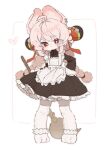 3_toes absurd_res ahoge alternative_fashion anthro apron barefoot black_clothing black_dress blush braided_pigtails clothed clothed_anthro clothed_female clothing dress ear_piercing ear_ring feet female flat_chested fully_clothed fully_clothed_anthro fully_clothed_female fur goth gothic_lolita hair hi_res j-fashion lagomorph leporid lolita_(fashion) maid_uniform mammal mihoyo paws piercing pink_body pink_fur pink_hair rabbit red_eyes ring_piercing simple_background siomimidesu solo thiren toes uniform white_apron white_background white_clothing zenless_zone_zero zhao_(zenless_zone_zero)