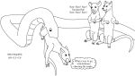 2000 animal_genitalia balls black_and_white cheering comic dated dialogue english_text feet_first female feral forced fully_sheathed genitals group larger_pred male male/male mammal monochrome murid murine nipples open_mouth oral_vore rat reptile rodent scalie sheath simple_background sitting size_difference snake tail text thought thought_bubble unwilling_prey urbanhermit vore vulva white_background willing_pred