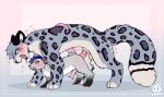 american_opossum anal anal_penetration animal_genitalia animal_penis blush bodily_fluids doggystyle duo felid feline_genitalia feline_penis feral feral_on_feral feral_penetrated feral_penetrating feral_penetrating_feral frazy from_behind_position genitals heart_symbol male male/male male_penetrated male_penetrating male_penetrating_male mammal marsupial marsupial_penis open_mouth open_smile pantherine penetration penis saliva saliva_string sex smile snow_leopard tail tail_coil