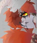 anthro ball_lick balls barely_visible_balls barely_visible_genitalia bodily_fluids claws creatures_of_sonaria crying duo faceless_character faceless_male fellatio fropopipo fur genitals grey_background hair half-closed_eyes hi_res horn horn_grab humanoid idrabark licking looking_at_viewer makeup male male/male male_(lore) mascara mostly_offscreen_character narrowed_eyes oral penile penis red_body red_fur red_hair roblox running_eyeliner running_makeup running_mascara saliva sex simple_background smeared_makeup smeared_mascara solo_focus tears text tongue tongue_out tongue_out_fellatio yellow_body