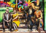 alcohol anthro beer beverage beverage_can boots canid canine canis clothing collar domestic_dog duo female footwear greengod hi_res human humanoid jacket kiss_on_lips kissing leather leather_clothing leather_jacket leather_topwear lgbt lgbt_pride lgbt_pride_month making_out male male/male mammal pansexual_pride_colors piercing pride_colors public rainbow shoes topwear