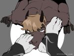 4:3 5_fingers 5_toes anthro black_body bovid brown_body brown_fur brown_hair canid canine canis caprine claws digital_media_(artwork) duo epic_games feet fingers first_person_view foot_fetish foot_in_mouth foot_on_face foot_play foot_suck fortnite fur goat grey_body grey_eyes hair hi_res horn humanoid_feet looking_at_viewer male male/male male_anthro mammal nude patoso plantigrade simple_background stirrup_legwear sucking toe_claws toe_in_mouth toe_suck toes wendell_(fortnite) white_body white_fur wolf