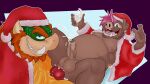 2025 absurd_res anal anal_orgasm anal_penetration animal_genitalia animal_penis anthro anthro_focus anthro_on_anthro anthro_penetrated anthro_penetrating balls beard ben_d_koopa benediktus_(artist) benediktus_darius_koopa blue_eyes bodily_fluids brown_body brown_fur christmas christmas_clothing christmas_headwear clothed clothing costume cum cum_in_a_cup cum_in_ass cum_in_container cum_inside cumshot ejaculation eyebrows facial_hair fan_character fur genital_fluids genitals glass green_body green_scales hair half-closed_eyes hands-free hat headgear headwear hi_res holding_glass holding_object holidays humanoid_genitalia humanoid_penis knot knotted_penis koopa male male/male male_anthro male_penetrated male_penetrating mammal mario_bros muscular muscular_anthro muscular_male narrowed_eyes nintendo open_clothing open_mouth orange_beard orange_facial_hair orange_hair orgasm overweight overweight_anthro overweight_male penetration penile penile_penetration penis penis_in_ass pink_hair purple_eyes quin_(draite) red_eyebrows reptile santa_costume santa_hat scales scalie sex shaded simple_background simple_shading smile smiling_at_viewer smirk smirking_at_viewer suid suine sus_(pig) thick_eyebrows vein veiny_penis watermark yellow_body yellow_scales