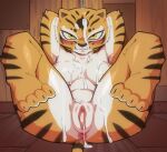 2026 after_rape after_sex after_vaginal against_surface against_wall angry anthro anus arm_tuft bent_legs blush bodily_fluids breasts chest_tuft clenched_teeth clitoris crotch_tuft cum cum_from_vagina cum_in_vagina cum_inside cum_on_body cum_on_breasts cum_on_face dreamworks elbow_tuft eyelashes feet felid female forced forced_exposure front_view fur genital_fluids genitals glistening glistening_body glistening_breasts hands_behind_head head_down hi_res kung_fu_panda legs_up looking_at_viewer mammal master_tigress mcfli medium_breasts nude on_ground orange_body orange_fur pantherine reclining restrained restraints sitting solo spread_legs spreading striped_body striped_fur stripes teeth tiger toes tuft vulva white_body white_fur yellow_body