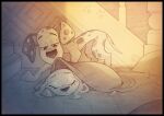 101_dalmatian_street 101_dalmatians 2021 backlighting bedding black_border black_nose black_spots blanket border building canid canine canis caring cast_shadow covering_up cross-hatching dalmatian disney dolly_(101_dalmatians) domestic_dog duo dylan_(101_dalmatians) ear_spots evening exhausted eyes_closed female feral floor fur gradient_background half-closed_eyes hatching_(art) hi_res high_contrast house inside light lighting line_art male mammal markings monochrome narrowed_eyes pawpads rim_lighting shaded sherwoodwhisper signature simple_background sketch sleeping spots spotted_body spotted_fur stairs stepsibling_(lore) tired traditional_media_(artwork) warm_lighting watermark