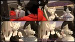 3d_(artwork) absurd_res anthro black_border border breasts canid canine canis comic dialogue digital_media_(artwork) english_text female group hand_on_breast hi_res male mammal mex minivan murid murine profanity rat rodent sfmex_studios source_filmmaker_(artwork) street text trio warfare_flint wolf
