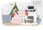 2021 all_i_want_for_christmas_is_you anthro avian balls beak big_balls big_penis bird bloated bodily_fluids christmas christmas_tree clock clothing colored comic countdown cum cum_on_furniture cum_on_ground dialogue digital_clock electronics english_text erection excessive_genital_fluids excessive_precum feathers fireplace flamie_(marvolk) floor furniture genital_fluids genitals glans hair hand_on_penis holidays huge_balls huge_penis humor hyper hyper_balls hyper_genitalia hyper_penis inside leaking_cum legs_on_balls loudspeaker male marvolk meme mostly_nude music night no_nut_november penis photo plant plant_pot potted_plant precum red_feather red_hair resisting_orgasm scuted_arms scuted_legs scutes shirt sitting_on_balls sofa solo speaker tail tail_feathers talking_to_self text topwear tree wall_(structure) window