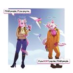 1:1 age_progression anthro belt boots clothing comic container crazy_eyes cup dialogue domestic_cat ear_piercing ear_ring felid feline felis female fingerless_gloves footwear gloves hand_on_crotch handwear hi_res high_heeled_boots high_heels humor jewelry jumpsuit katt_monroe mammal missing_tooth monster_energy nintendo notched_ear one_panel_comic piercing ring_piercing sb_torchic sequence shoes smile solo star_fox star_fox_(2026) tail tea_cup topwear vest