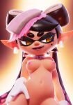3d_(artwork) absurd_res animal_humanoid aquatic aquatic_humanoid areola black_hair breasts callie_(splatoon) cephalopod cephalopod_humanoid clothing cross_pupils digital_media_(artwork) ear_piercing eyelashes female front_view gloves gloves_only hair handwear handwear_only hi_res humanoid humanoid_pointy_ears inkling markings mole_(marking) mollusk mollusk_humanoid mostly_nude nintendo nipples nude piercing pink_areola pink_nipples pointy_ears pseudo_hair solo splatoon squid_humanoid tan_body tan_skin tentacle_hair tentacles thick_thighs tsukirenders twintails_(hairstyle) white_clothing white_gloves white_handwear wide_hips yellow_eyes