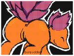 2026 2d_animation 4:3 animated animated_gif anus black_background bunpuddle butt canid canine darkner deltarune digital_media_(artwork) eyes_closed female feral flipnote_studio_(artwork) flipnote_studio_3d_(artwork) fluffy_ears fox genitals humanoid_genitalia humanoid_genitalia_on_feral humanoid_vulva humanoid_vulva_on_feral inviting leaf leaf_tail mammal netskie orange_body outline pink_ears pink_tail presenting raised_tail shaking_butt short_playtime simple_background smile solo tail undertale_(series) vulva white_outline x_anus