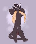 2025 anthro armpit_hair balls black_balls black_body black_ears black_fur black_hair black_penis black_tail blush body_blush body_hair colored domestic_cat eyebrows facial_scar felid feline felis flaccid flat_colors foreskin fur genitals glans green_eyes green_sclera hair hands_behind_back hi_res humanoid_genitalia humanoid_penis male mammal multicolored_hair navel nerunaur nipples nude nude_male one_eye_closed penis penis_blush pink_glans pink_nipples pink_nose pubes scar signature simple_background slim slim_male solo spot_(noirzvault) standing tail towel towel_on_shoulder two_tone_hair unretracted_foreskin wet wet_body white_armpit_hair white_eyebrows white_hair white_inner_ear white_pubes