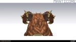 2026 2_horns absurd_res ambiguous_feral ambiguous_gender brown_horn bust_portrait colored company_name concept_art curled_horn digital_drawing_(artwork) digital_media_(artwork) english_description english_text felid feral gradient_background hi_res highguard_(game) horn horn_jewelry horn_ring iranian_mythology jewelry light lighting mammal mane manticore middle_eastern_mythology multicolored_horn mythology nicholas_patrick_kelana official_art orange_mane portrait rear_view red_horn ring_(jewelry) saddle shaded simple_background text two_tone_horn