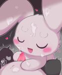 2023 anthro badwingm bear biped black_body black_fur blush blush_stickers bodily_fluids chibi cum cum_on_arm cum_on_belly cum_on_body cum_on_ear cum_on_face cum_on_own_belly cum_on_self digital_drawing_(artwork) digital_media_(artwork) duo eyes_closed front_view fur genital_fluids giant_panda handjob hi_res lagomorph leporid male male/male male_anthro male_on_anthro mammal monotone_body monotone_fur multicolored_body multicolored_fur open_mouth open_smile penile rabbit sex shaded shaking sharipanda shariusa smile soft_shading sushipet tremble_spikes trembling two_tone_body two_tone_fur white_body white_fur