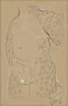 absurd_res balls belly big_balls big_penis circumcised close-up genitals giraffe giraffid hi_res humanoid_genitalia humanoid_penis male mammal penis selfie solo tall themutt thesiggy tip urethra
