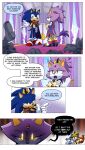 absurd_res anthro blaze_the_cat cape castle clothing comic crossed_arms crown dialogue domestic_cat dress elemental_manipulation english_text eulipotyphlan fangs felid feline felis female fire fire_manipulation flaming_eyes footwear gardon hand_on_hip hand_on_shoulder headgear hedgehog hi_res high_heels king koala laugh male male/female mammal marine_the_raccoon married_couple marsupial may_i_ask_for_one_final_thing? palace procyonid profanity queen raccoon royalty sega shoes smile sonic_the_hedgehog sonic_the_hedgehog_(series) speech_bubble tc-96 teeth text vombatiform