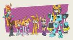 archie_comics artist_name boots brown_body brown_fur bunni_(archie_sonic) bunnie_rabbot buns_rabbot clothed clothing cybernetic_arm cybernetic_leg cybernetic_limb female fire footwear fur group hat headgear headwear lagomorph leporid machine mammal notaskull29 rabbit robot scarlette_rabbot sega shoes sonic_the_hedgehog_(archie) sonic_the_hedgehog_(comics) sonic_the_hedgehog_(satam) sonic_the_hedgehog_(series) text yellow_body yellow_fur
