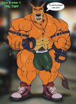 abs absurd_res activision anthro balls balls_outline barazoku biceps big_balls big_muscles big_pecs big_penis body_hair bottomwear brown_hair bulge calf_muscles clothing crash_bandicoot_(series) dasyuromorph deltoids detailed_bulge dialogue english_text eyebrows fangs flexing footwear fur genital_outline genitals gloves hair handwear hi_res jewelry jockstrap looking_down male mammal manly marsupial muscular muscular_anthro muscular_arms muscular_legs muscular_male muscular_thighs necklace obliques orange_body pecs penis penis_outline pubes recently_extinct_species shoes smile solo standing tail tail_tuft tan_body tan_fur teeth text thick_eyebrows thylacine tiny_tiger trapezius triceps tuft underwear vaniwulf vein veiny_muscles