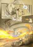 2026 absurd_res anthro arm_tattoo asche_(truescorn) biped chest_spike clarity_(truescorn) claws colored comic dialogue english_text eyelashes female female_anthro fight fire fur generation_4_pokemon generation_5_pokemon group hair hi_res huge_filesize inside long_hair lucario male male_anthro nintendo orchid_(truescorn) page_number pokemon pokemon_(species) pokemon_mystery_dungeon red_tattoo spike_chunsoft spikes spikes_(anatomy) tail tattoo text toe_claws trio truescorn weavile zoroark