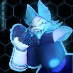 1:1 3d_(artwork) anthro big_breasts blue_body blue_fur blue_nipples breasts clothed clothing darkner davethew0lfnsfw deltarune digital_media_(artwork) domestic_cat ear_piercing ear_ring electronics felid feline felis female floating_hands fur hi_res holding_object huge_breasts looking_at_viewer machine mammal microphone nails nipples open_mouth piercing ring_piercing robot robot_anthro simple_background solo tasque_manager tongue tongue_out topless topless_female undertale_(series) yellow_eyes