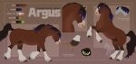 2026 animal_genitalia argus_(carenathziroth) barbell_piercing circular_barbell_piercing clydesdale digital_drawing_(artwork) digital_media_(artwork) draft_horse equid equine facial_piercing feathering fenn.perrox feral fully_sheathed fur genitals hi_res hooves horse horseshoe looking_at_viewer male male_feral mammal mixed_breed model_sheet nose_piercing on_hind_legs piercing quadruped septum_circular_barbell septum_piercing sheath shire smile solo standing tail teeth tongue unguligrade