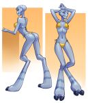 2026 3_fingers absurd_res alien alien_humanoid anonymous_artist arms_bent back-tie_bikini back-tie_clothing back-tie_swimwear bare_shoulders barefoot bedroom_eyes belly bent_arm bent_legs big_breasts big_claws big_feet bikini biped black_claws black_eyebrows black_sclera blue_eyes blue_markings blue_stripes breasts butt claw_toes claws closed_smile clothed clothed_female clothed_humanoid clothing curved_eyebrows curvy_figure digital_drawing_(artwork) digital_media_(artwork) digitigrade disney elderly elderly_female elderly_humanoid eyebrows feet female fingers front_view geometric_background glistening glistening_back glistening_belly glistening_bikini glistening_body glistening_butt glistening_claws glistening_clothing glistening_eyes glistening_feet glistening_fingers glistening_shoulders glistening_skin glistening_swimwear grand_councilwoman grey_body grey_breasts grey_skin hand_above_head hand_behind_head head_markings head_turned hi_res humanoid iris leaning leaning_backward light_body light_skin lilo_and_stitch long_legs looking_at_viewer looking_back looking_back_at_viewer markings mature_female mature_humanoid mouth_closed multiple_poses narrowed_eyes navel not_furry pose pupils seductive side-tie_bikini side-tie_clothing side-tie_swimwear signature simple_background smile smiling_at_viewer solo standing string_bikini striped_body striped_feet stripes swimwear teeth thick_thighs three-quarter_view two-piece_swimsuit yellow_background yellow_bikini yellow_clothing yellow_swimwear