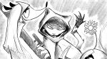 16:9 american_opossum armor bandana_on_head bless_(dragonweirdo) cloak clothing cracked crown daisy_(dragonweirdo) domestic_ferret dragonweirdo female flower group gun hair headgear helmet hi_res knife long_hair mammal marsupial monochrome muffler mustelid musteline plant ranged_weapon rifle rodent sciurid smile sniper sniper_rifle teeth tiara tree_squirrel trio true_musteline tula_(dragonweirdo) virginia_opossum weapon weasel widescreen