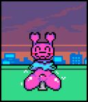 ^w^ armless black_border border darkner deltarune digital_media_(artwork) dildo dildo_in_vagina dildo_insertion female genitals happy humanoid penetration pixel_(artwork) sex_toy sex_toy_in_vagina sex_toy_insertion solo starrynights08 undertale_(series) vaginal vaginal_penetration virovirokun vulva