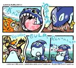 abdominal_bulge anthro aquatic bared_teeth belly big_head big_tongue bite blizzate blue_body bodily_fluids brown_body bubble burping canid canine cetacean comic dolphin duo elemental_creature felid feral fire fire_creature green_eyes licking lion male mammal mouth_shot neck_bulge oceanic_dolphin onomatopoeia open_mouth orca orcane pantherine pawpads paws rivals_of_aether saliva seaside sound_effects struggling struggling_prey swallowing swallowing_sound_effect teeth teeth_showing text throat tongue tongue_out toothed_whale vore water water_creature yellow_eyes zetterburn