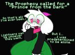 2025 anthro apollysabyss bovid caprine clothing darkner deltarune digital_media_(artwork) english_text eyewear female fur glasses goat green_clothing green_eyewear green_glasses green_sweater green_topwear horn mammal pink_eyes pink_horn ralsei solo sweater text topwear trans_(lore) trans_woman_(lore) undertale_(series) white_body white_fur