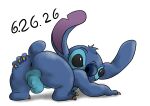 alien all_fours anthro anus balls big_butt blue_body blue_fur butt digital_media_(artwork) disney experiment_(lilo_and_stitch) fur genitals hand_on_butt hi_res lgbt_pride lgbt_pride_month lilo_and_stitch looking_back macro710 male notched_ear rear_view solo spread_butt spreading stitch_(lilo_and_stitch) thatweirdguy