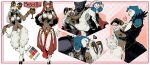 2_horns absurd_res animal_humanoid anthro armor armored_body avian avian_humanoid beak big_breasts bird bird_humanoid black_clothing black_dress black_eyes blue_body blue_feathers blue_hair blush bovid bovid_humanoid bracelet breast_pillow breast_smother breasts bridal_carry caprine caprine_humanoid carrying_another claws cleavage clothed clothing cloven_hooves dark_body dark_skin dress duo eyes_closed face_in_breasts faun feathers female female/female female_anthro fur furry_legs gauntlets gloves goat_humanoid hair handwear happy headgear heart_symbol helmet hi_res hooves horn horn_jewelry huge_breasts humanoid jewelry kiss_on_lips kissing leikdaz long_ears mammal mammal_humanoid model_sheet owl owl_humanoid priscilla_(somebirdorsomething) red_eyes satyr smile smiling_at_another smiling_at_each_other smiling_at_partner smothering svetlanna_(somebirdorsomething) tail tail_motion tailwag tongue tongue_out white_body white_fur white_hair