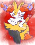 2024 :3 accessory ambiguous_anthro ambiguous_gender annyui0611 anthro biped blush blush_stickers braixen canid closed_smile digital_drawing_(artwork) digital_media_(artwork) digitigrade dipstick_tail featureless_crotch flower flower_in_hair food front_view full-length_portrait generation_6_pokemon hair hair_accessory hand_on_hip hi_res japanese_description looking_at_viewer mammal markings mouth_closed nintendo object_in_tail plant pokemon pokemon_(species) portrait pose shrimp_(food) simple_background smile snout soft_focus solo standing tail tail_markings three-quarter_view translated_description
