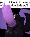 3d_(artwork) 3d_animation 4:5 animal_genitalia animal_penis animated animated_gif anthro balls bell bell_collar big_balls big_penis black_background black_balls black_body black_clothing black_collar black_crop_top black_hair black_legwear black_shirt black_tail black_thigh_highs black_topwear clothing collar crop_top digital_media_(artwork) equine_genitalia equine_penis femboy fluffy fluffy_tail genitals get_them_bigass_ears_out_of_the_caption hair huge_balls huge_penis hyper hyper_genitalia hyper_penis legwear machine male marshmellowybun meme penis protogen purple_background purple_face purple_penis roblox screen screen_face shirt short_playtime simple_background solo spiked_collar spikes tail tail_motion tailwag thigh_highs throbbing throbbing_balls throbbing_penis topwear vein veiny_balls veiny_penis